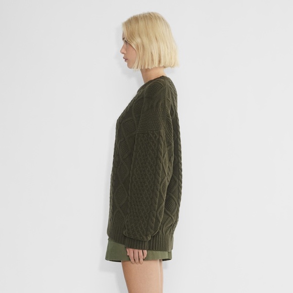 Aritzia Sunday Best Peggy Sweater - Size Large | Dark Olive - Picture 5 of 7